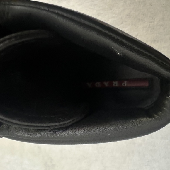 Prada Hightops US men's size 9 Gently worn Leather / nylon / suede / rubber - Picture 14 of 14